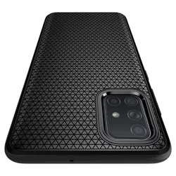Telefontok Samsung Galaxy A51 - SPIGEN Liquid Air Matt Fekete tok-6