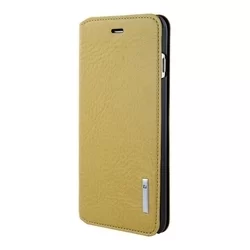 Telefontok Pierre Cardin Kihajtható Valódi Bőr Tok IPhone 6 Plus / 6S Plus - Sárga (8719273215661)-1