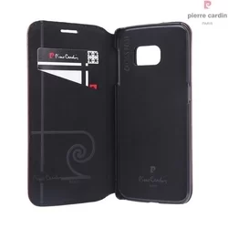 Telefontok Pierre Cardin Kihajtható Valódi Bőr Tok Galaxy S6 Piros (8719273215708)-2