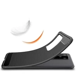 Telefontok Samsung Galaxy S20 Ultra - Forcell CARBON fekete szilikon tok-2