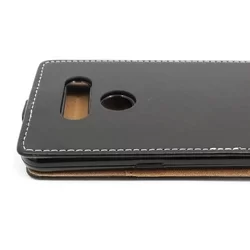 Telefontok LG K50S - lefelé nyíló Flexi Fliptok fekete-1