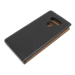 Telefontok LG K50S - lefelé nyíló Flexi Fliptok fekete-3