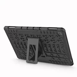 Tablettok Huawei Mediapad M5 Lite 10.1 (10.1col) - Armorlok ütésálló, kitámasztható, fekete tablet tok-1