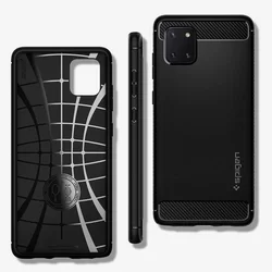 Telefontok Samsung Galaxy Note10 Lite - SPIGEN Rugged Armor fekete tok-1