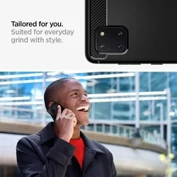 Telefontok Samsung Galaxy Note10 Lite - SPIGEN Rugged Armor fekete tok-2