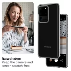 Telefontok Samsung Galaxy S20 Ultra - SPIGEN Crystal Clear Átlátszó tok-14