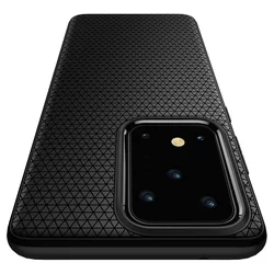 Telefontok Samsung Galaxy S20 Ultra - SPIGEN LIQUID AIR Matt fekete tok-7