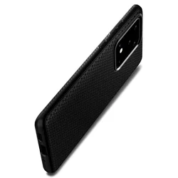 Telefontok Samsung Galaxy S20 Ultra - SPIGEN LIQUID AIR Matt fekete tok-8