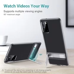 Telefontok Samsung Galaxy S20 - ESR Air Shield átlátszó ütésálló, kitámasztható hátlap tok-7