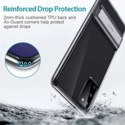 Telefontok Samsung Galaxy S20 - ESR Air Shield átlátszó ütésálló, kitámasztható hátlap tok-9