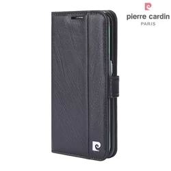 Telefontok Pierre Cardin Kihajtható Valódi Bőr Tok Samsung Galaxy S6 Edge - G925 - Fekete (8719273215326)-1