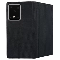 Telefontok Samsung Galaxy S20 Ultra - fekete mágneses szilikon keretes könyvtok-3