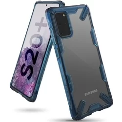 Telefontok Samsung Galaxy S20+ (S20 Plus) - Ringke átlátszó-kék ütésálló hátlap tok-5