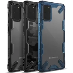 Telefontok Samsung Galaxy S20+ (S20 Plus) - Ringke átlátszó-kék ütésálló hátlap tok-10