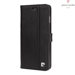 Telefontok Pierre Cardin Kihajtható Valódi Bőr Tok IPhone 7 Plus / 8 Plus- Fekete (8719273229439)-1