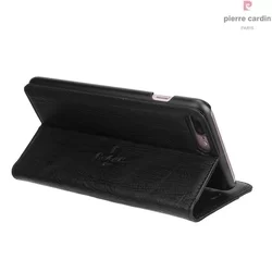 Telefontok Pierre Cardin Kihajtható Valódi Bőr Tok IPhone 7 Plus / 8 Plus- Fekete (8719273229439)-3