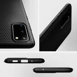 Telefontok Samsung Galaxy S20+ (S20 Plus) - SPIGEN LIQUID AIR Matt fekete tok-2