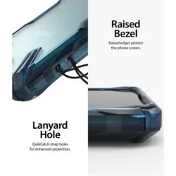 Telefontok Samsung Galaxy A51 - Ringke Fusion X Design kék ütésálló tok-2