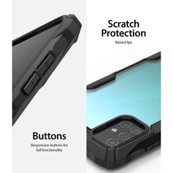 Telefontok Samsung Galaxy A51 - Ringke Fusion X Design fekete ütésálló tok-3