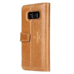 Telefontok Pierre Cardin Kihajtható Valódi Bőr Tok Valódi Bőr Samsung Galaxy S8 Plus - Barna (8719273133828)-2