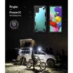 Telefontok Samsung Galaxy A51 - Ringke Fusion X Design fekete ütésálló tok-4
