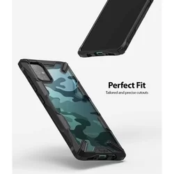 Telefontok Samsung Galaxy A51 - Ringke Fusion X Design terepmintás ütésálló tok-1