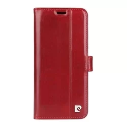 Telefontok Pierre Cardin Kihajtható Valódi Bőr Tok - Samsung Galaxy S8 Plus - Piros (8719273133835)-1