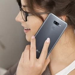 Telefontok LG Q51 - átlátszó szilikon tok-1