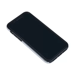 Telefontok iPhone 11 PRO MAX - átlátszó előlap + Ezüst plexi hátlap tok 360°-1