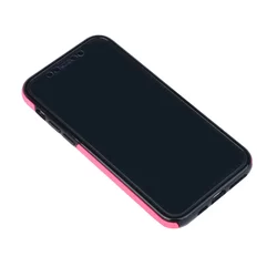 Telefontok iPhone 11 PRO - átlátszó előlap + Hot Pink plexi hátlap tok 360°-1