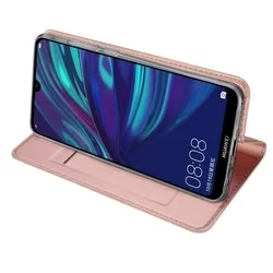 Telefontok Huawei P Smart 2019 - Dux Ducis rosegold flipcover tok-1