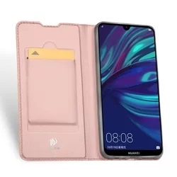 Telefontok Huawei P Smart 2019 - Dux Ducis rosegold flipcover tok-3