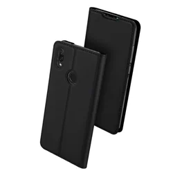 Telefontok Huawei P Smart 2019 - Dux Ducis fekete flipcover tok-1