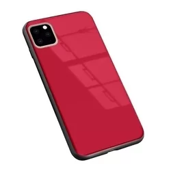 Telefontok Samsung Galaxy A51 - Forcell piros üveg hátlaptok-1