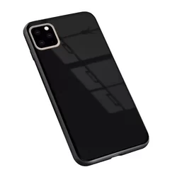 Telefontok Samsung Galaxy A51 - Forcell fekete üveg hátlaptok-3