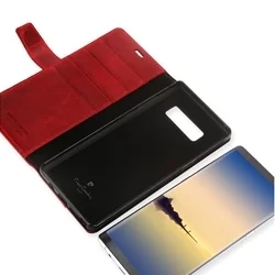 Telefontok Pierre Cardin Kihajtható Valódi Bőr Tok Samsung Galaxy Note 8 - Piros (8719273140949)-2