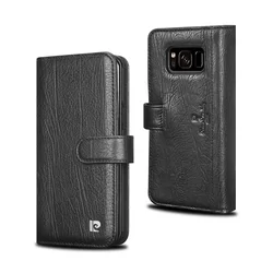 Telefontok Pierre Cardin Kihajtható Valódi Bőr Tok Galaxy S8 - Fekete (8719273144527)-1