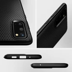 Telefontok Samsung Galaxy S20 - SPIGEN LIQUID AIR Matt fekete tok-10
