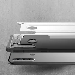 Telefontok Xiaomi Redmi Note 8T - Forcell Defender II ezüst ütésálló hátlap tok-1