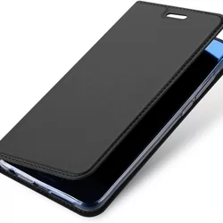 Telefontok Honor 9 - Dux Ducis szürke flipcover tok-1