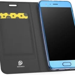 Telefontok Honor 9 - Dux Ducis szürke flipcover tok-2