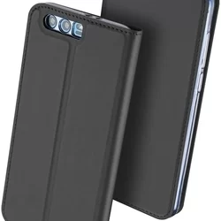 Telefontok Honor 9 - Dux Ducis szürke flipcover tok-3