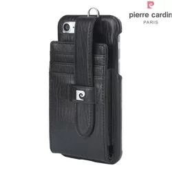 Telefontok Pierre Cardin Valódi Bőr Tok Fekete IPhone 7/8 (8719273129739)-2