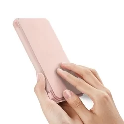 Telefontok Samsung Galaxy A51 - Dux Ducis Skin X pink flipcover tok-6