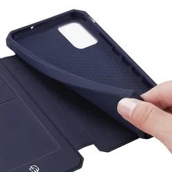 Telefontok Samsung Galaxy A51 - Dux Ducis Skin X kék flipcover tok-4