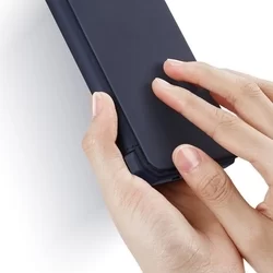 Telefontok Samsung Galaxy A51 - Dux Ducis Skin X kék flipcover tok-7