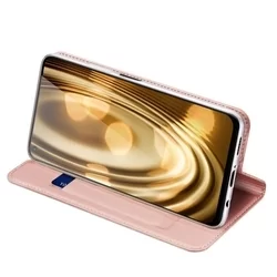 Telefontok Huawei P40 Lite - Dux Ducis rosegold flipcover tok-4
