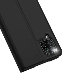 Telefontok Huawei P40 Lite - Dux Ducis fekete flipcover tok-3