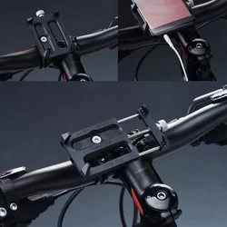 Biciklis telefontartó: GUB G-83 Univerzális bicikli kormányra szerelhető fekete telefon tartó-1