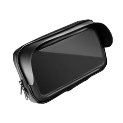 Motoros tartó: Univerzális visszapillantó tükörre szerelhető, napellenzős telefon vízálló tartó 5,5–6,3 col-2